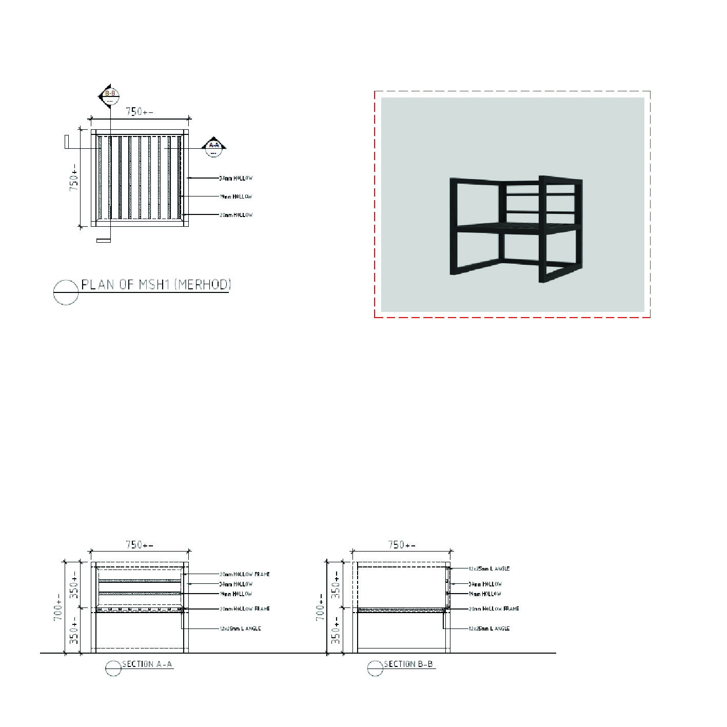 MERHOD – 1 seater (Both side handles)